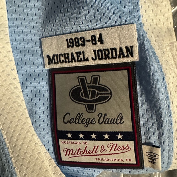 Mitchell & Ness Light Blue and White Jersey - Picture 4 of 4